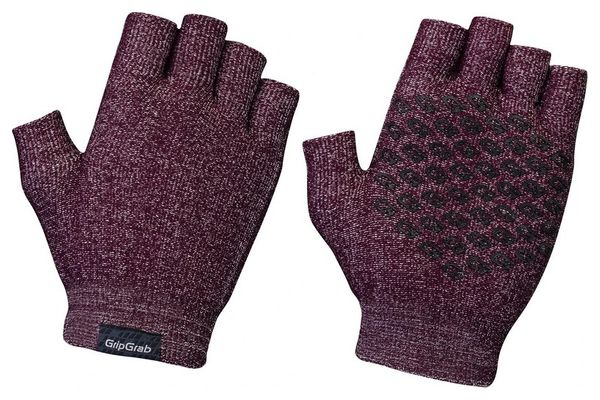 Gants courts en tricot GripGrab Freedom Rouge