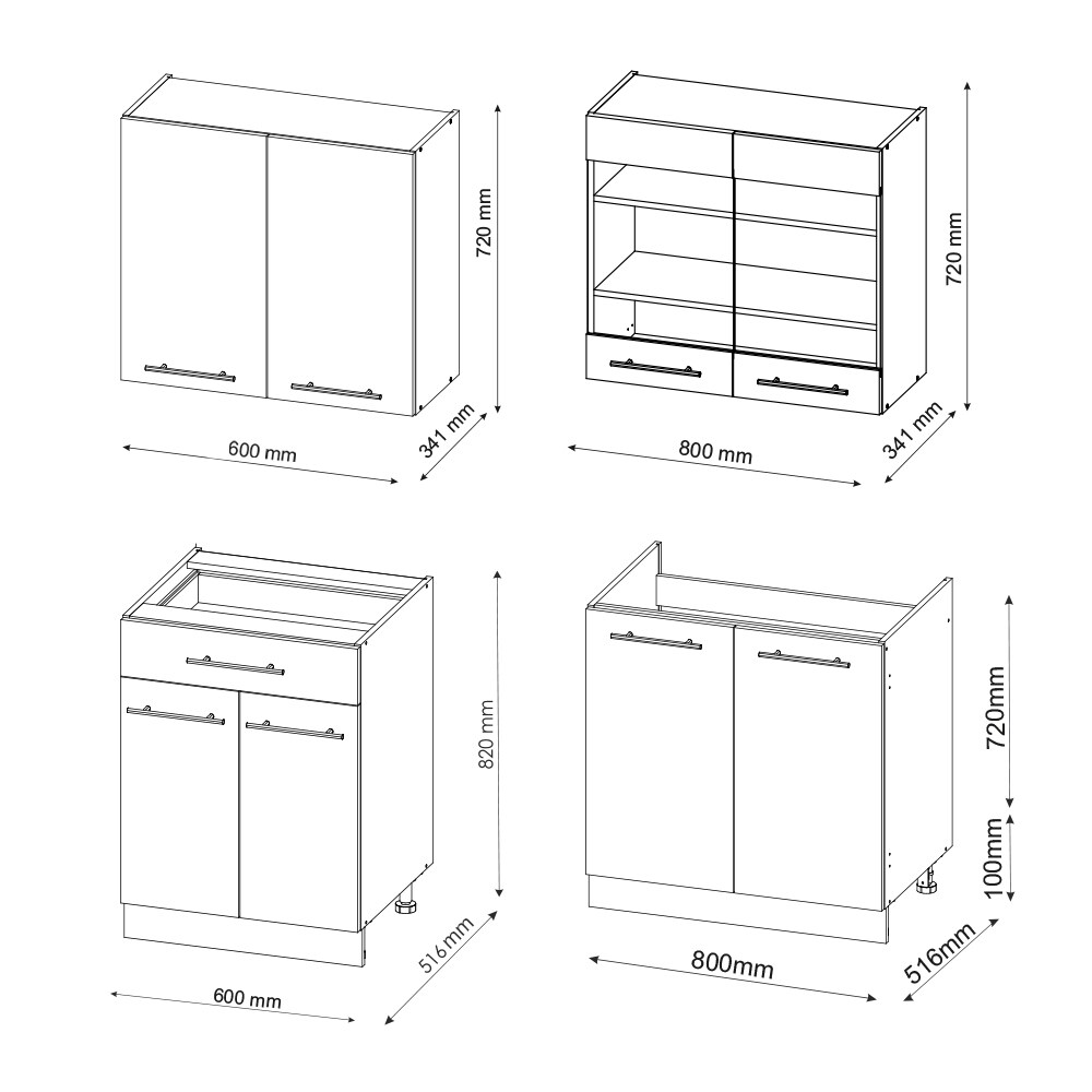 Vicco Küchenzeile Küchenblock Einbauküche Fame-Line Single Landhaus Weiß Grün Gold 140 cm modern Küchen Schränke Spülenunterschrank Schubunterschrank Hängeschrank Hängeglasschrank