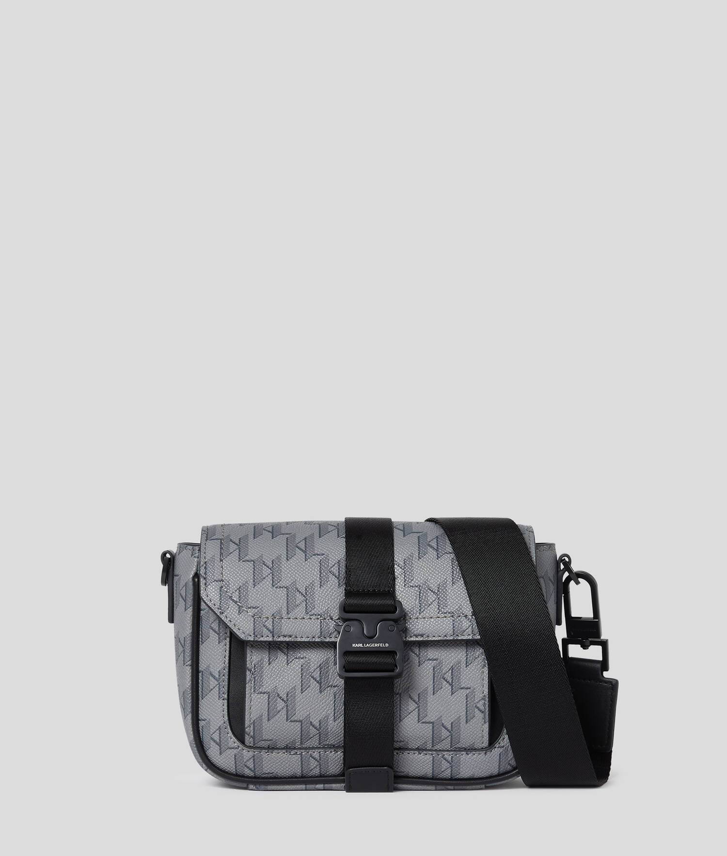 SAC BANDOULIÈRE KL MONOGRAM - Monogramme Asphalte