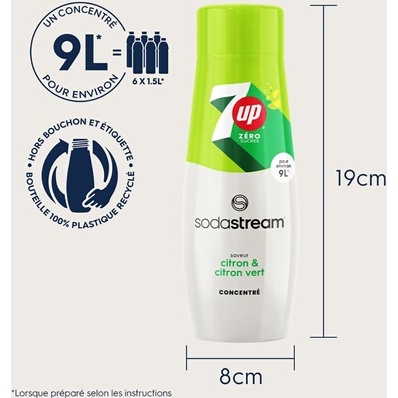 Sirop et concentré Sodastream Sirop Concentré 7up Free