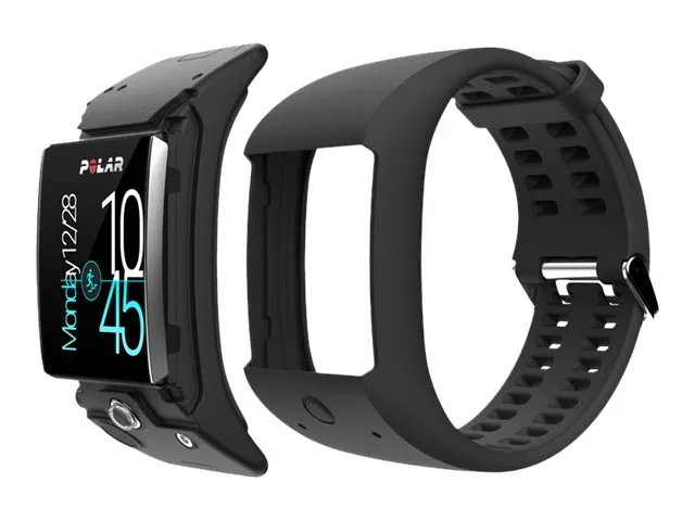 [OUTLET] - Polar M600 - Smart ur med bånd - silikone - sort - display 1.3
