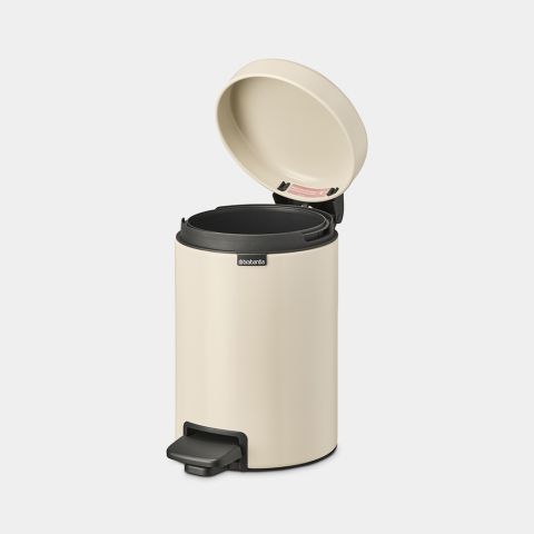 NewIcon Pedaalemmer, 3 liter, kunststof binnenemmer - Soft Beige