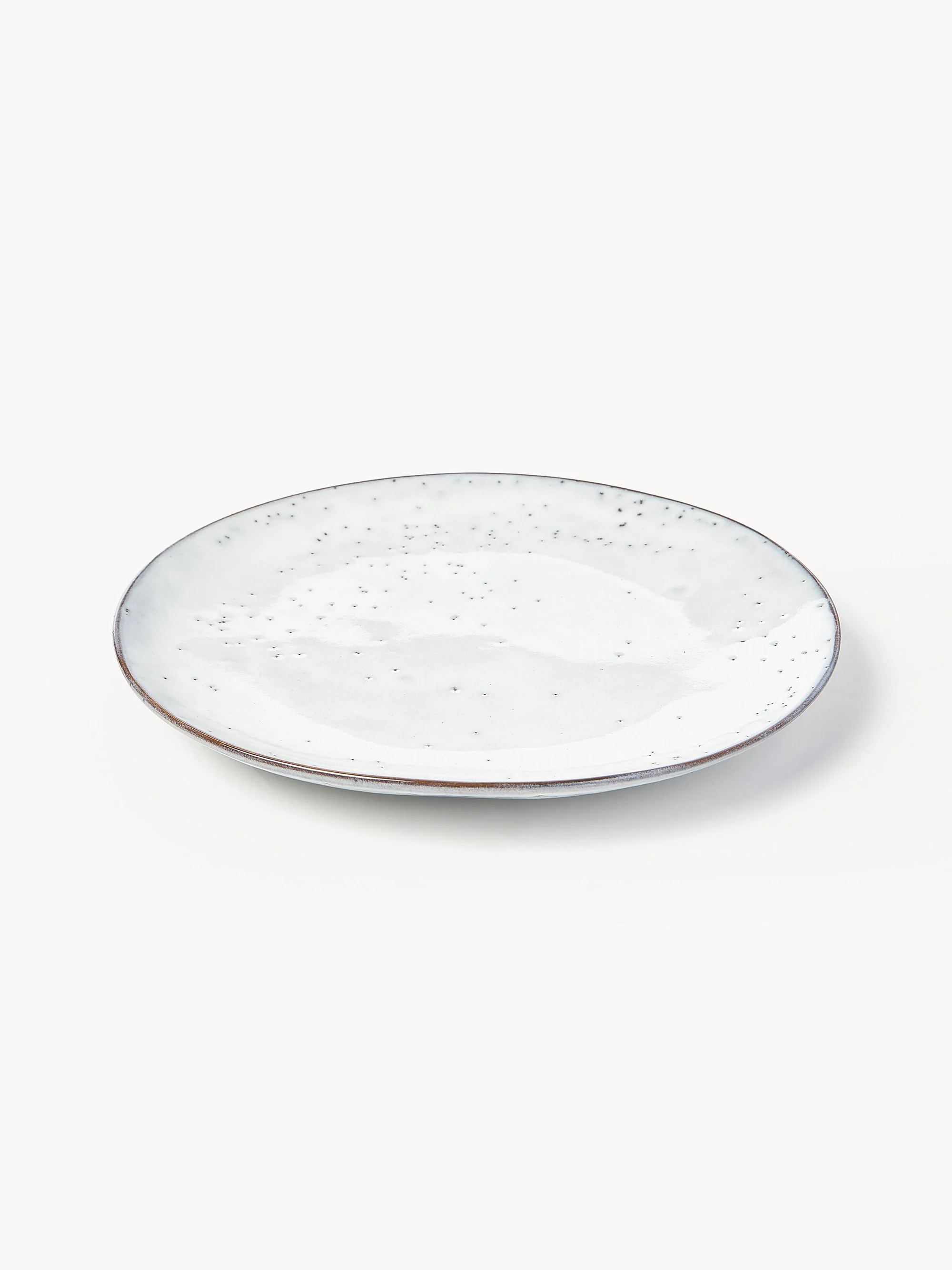Handgemaakte dinerbord Nordic Sand, 4 stuks