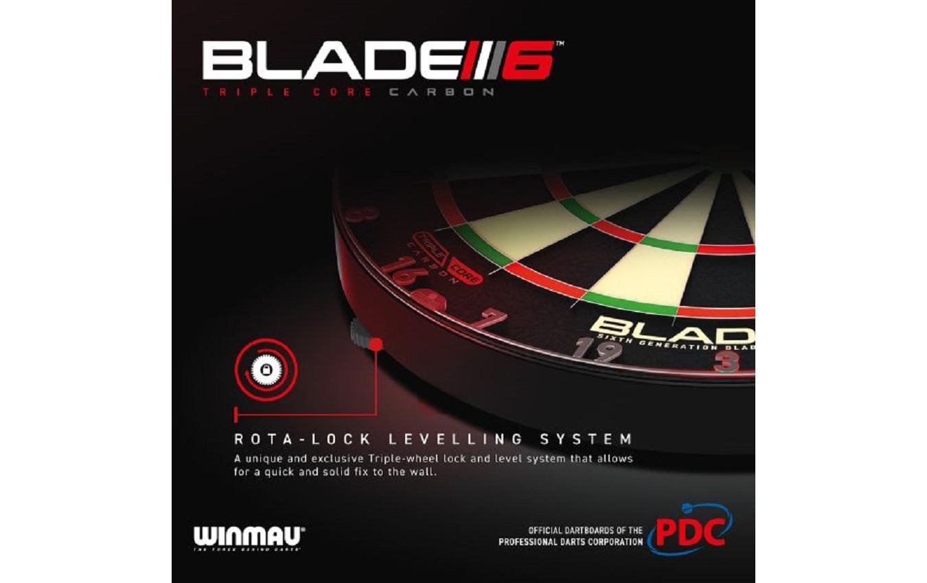 Dartboard Blade 6 Triple Core Carbon<br>Dartscheibe