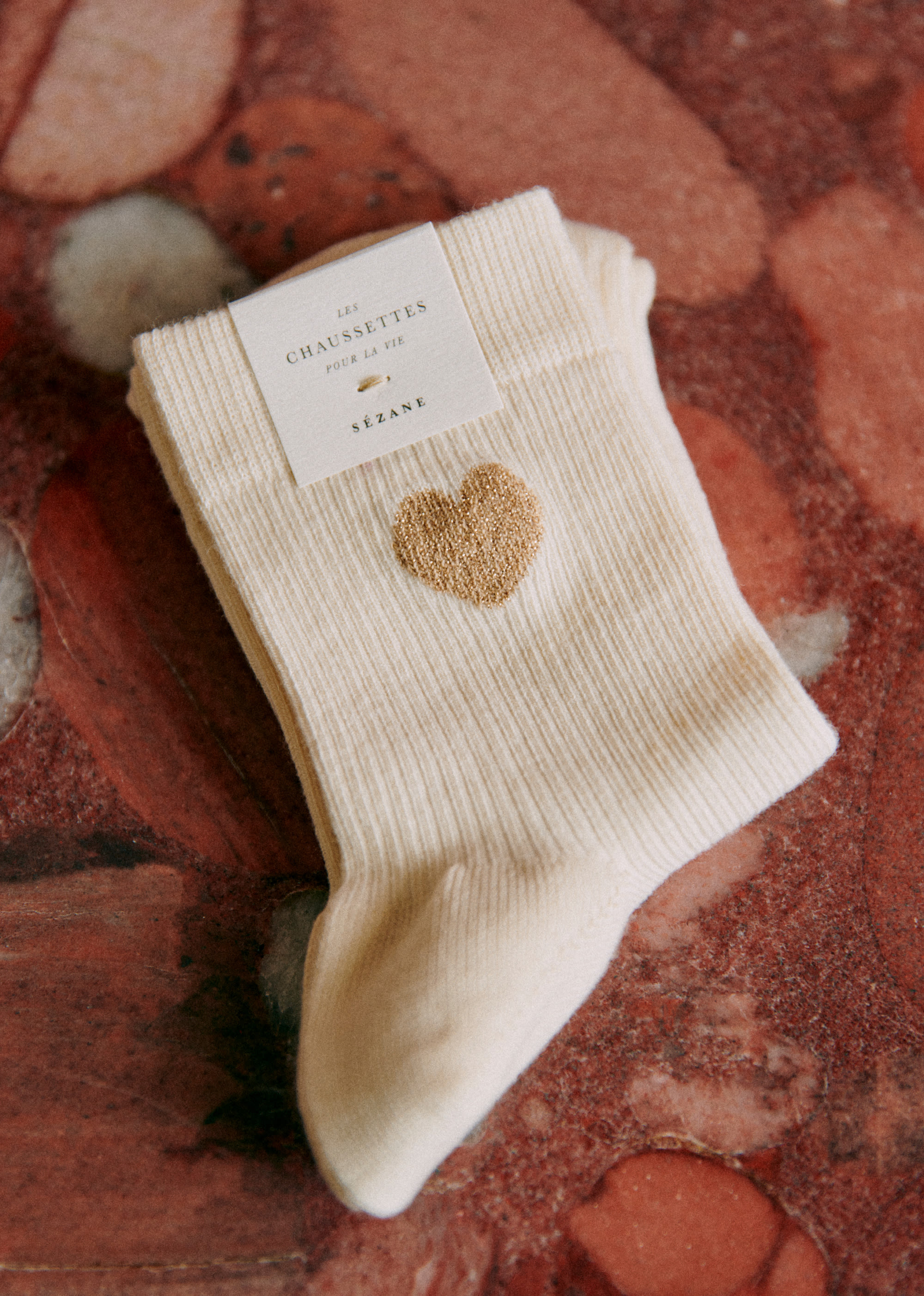 Chaussettes Coeur - Doré - SOULIERS/SOULIERS Mocassins 5906295