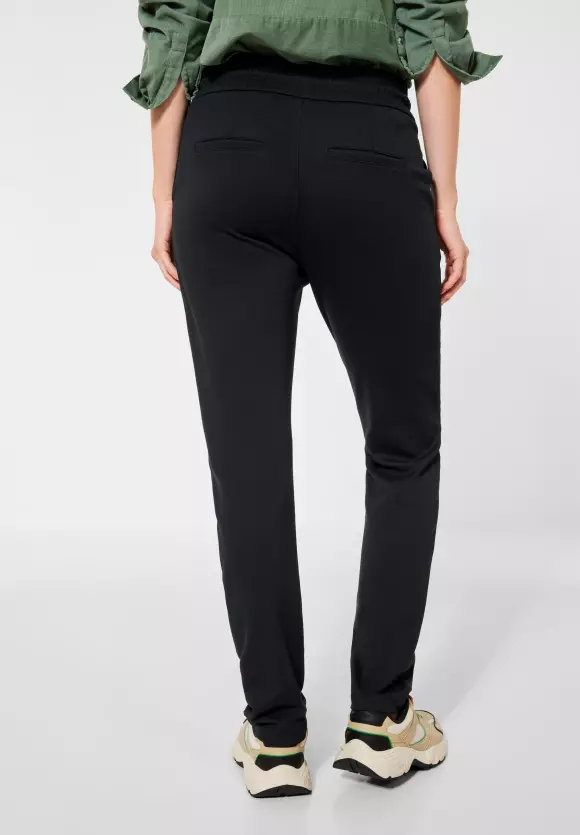 Loose Fit Hose in Unifarbe - Black