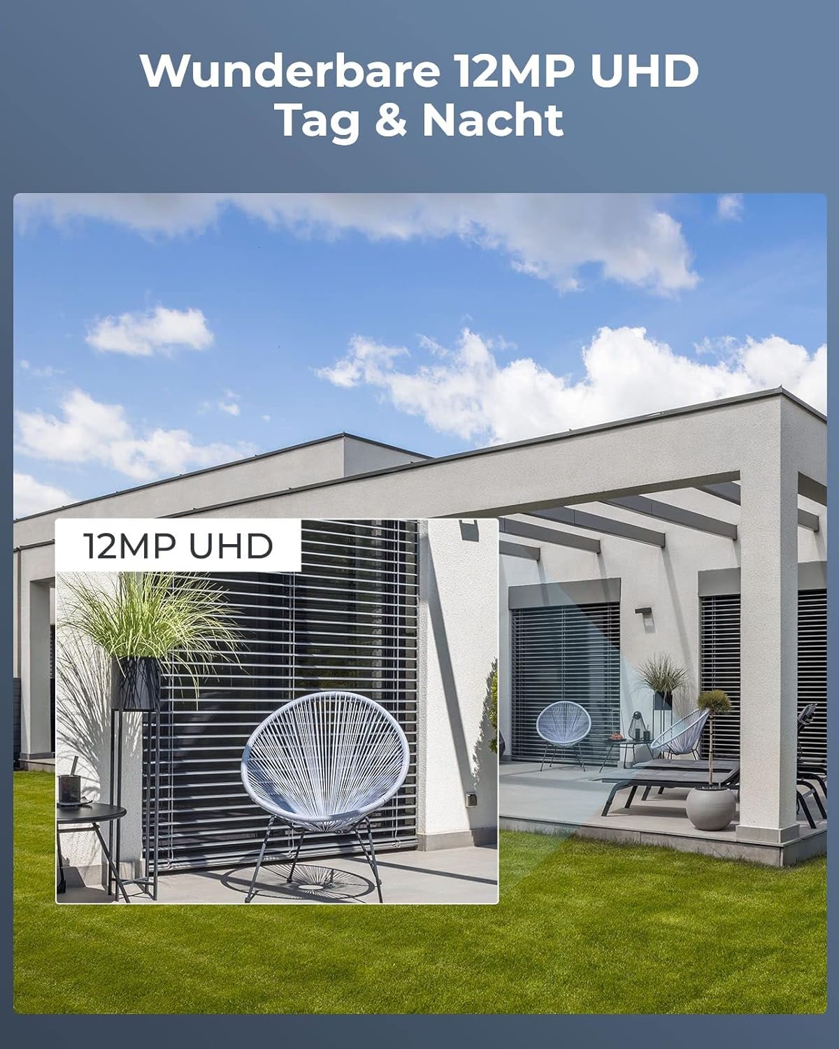 Reolink 12MP Überwachungskamera Set Aussen, 4X PoE IP Kamera Outdoor Innen, Spotlights, Personen-/Fahrzeugerkennung, 2-Wege-Audio, 24/7 Aufnahme, Farb-/IR-Nachtsicht, 8CH 2TB HDD NVR, RLK8-1200B4-A
