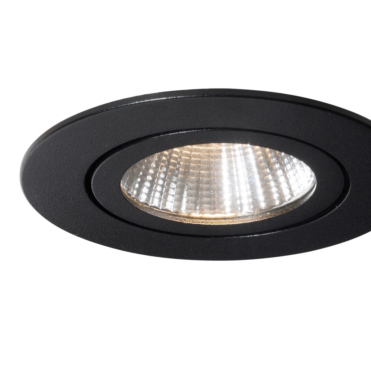 Inbouwspot zwart 6,8cm incl. LED 750 lm dimbaar IP23 - Gaius