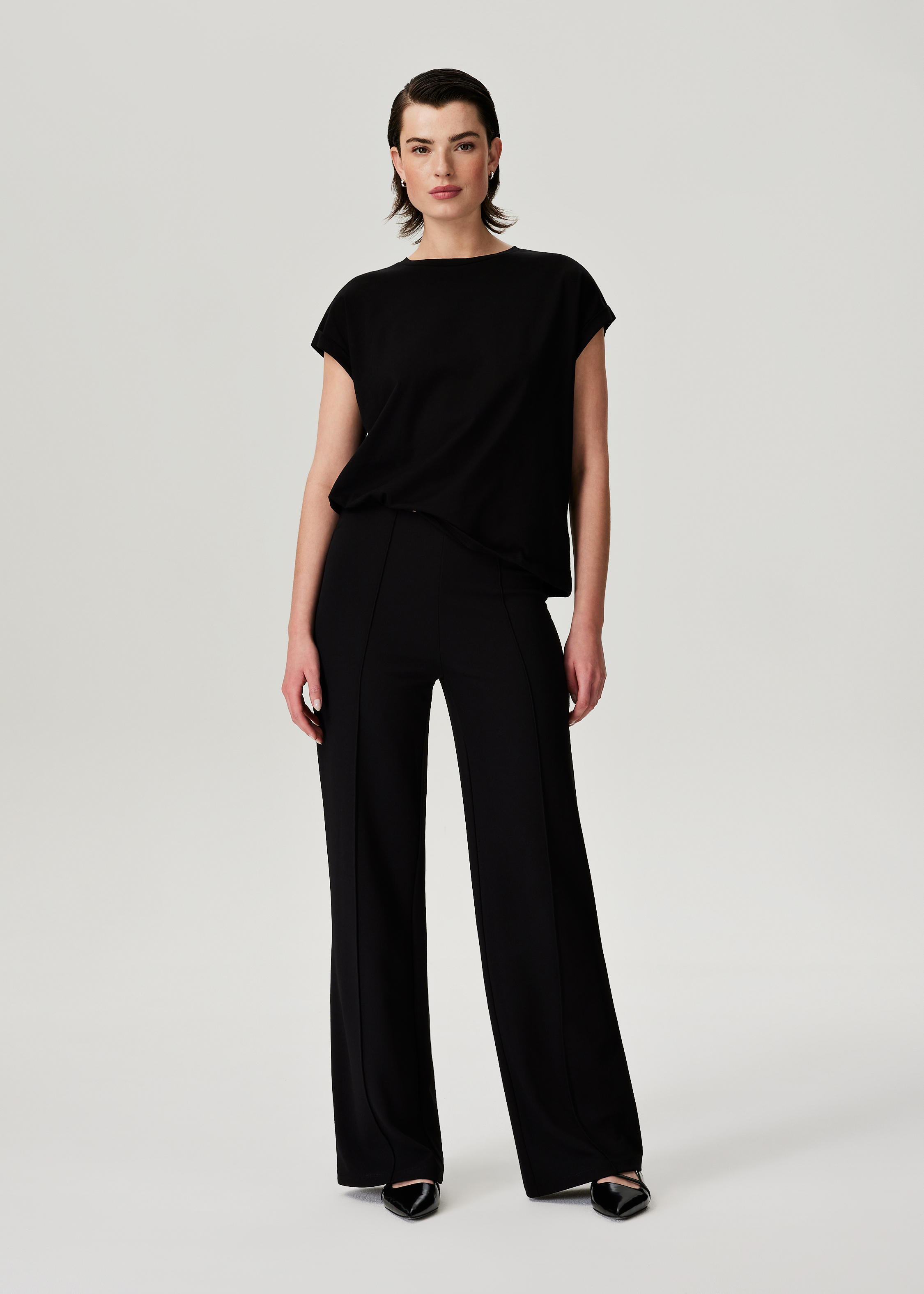 Wijde broek met pintuck
