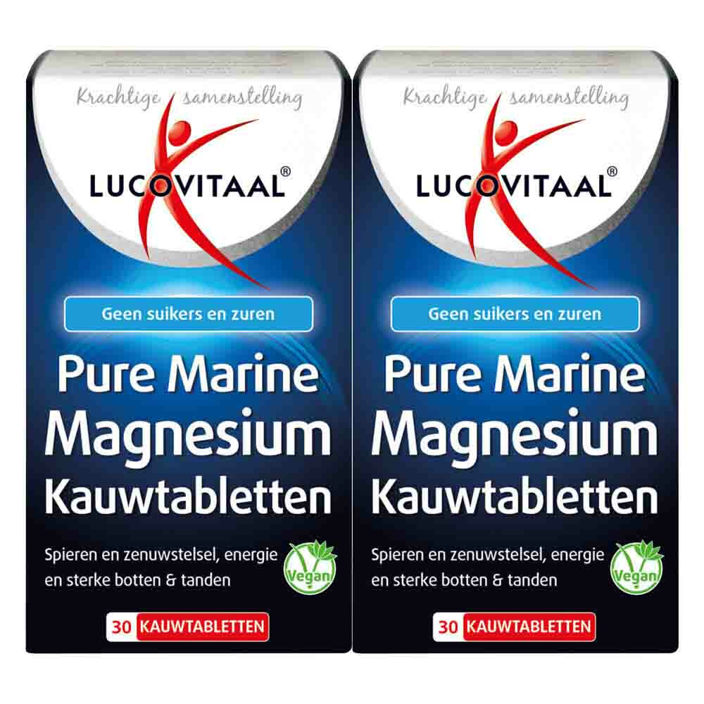 2x Lucovitaal Marine Magnesium 30 kauwtabletten