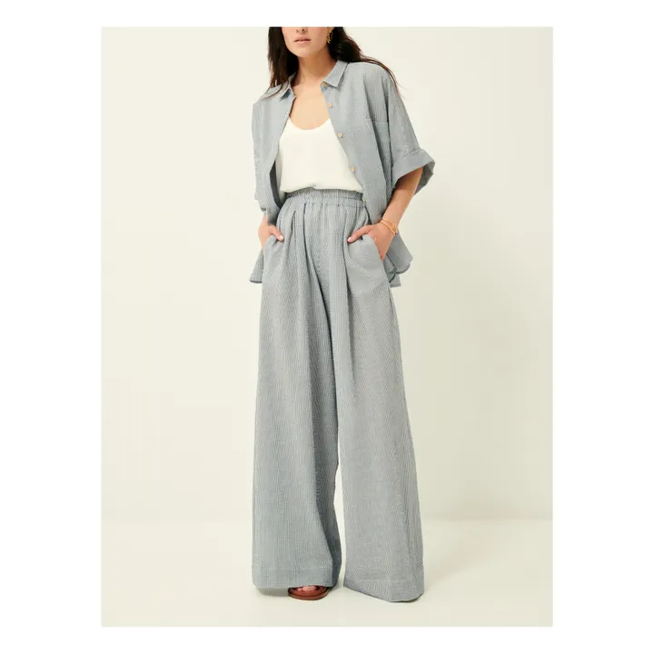 Sessùn Pantalon Ridoo Seer Rayures | Bleu