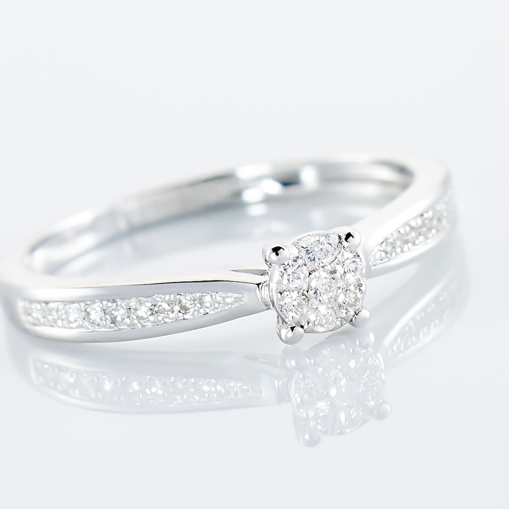 Bague Celia Or Blanc Diamant