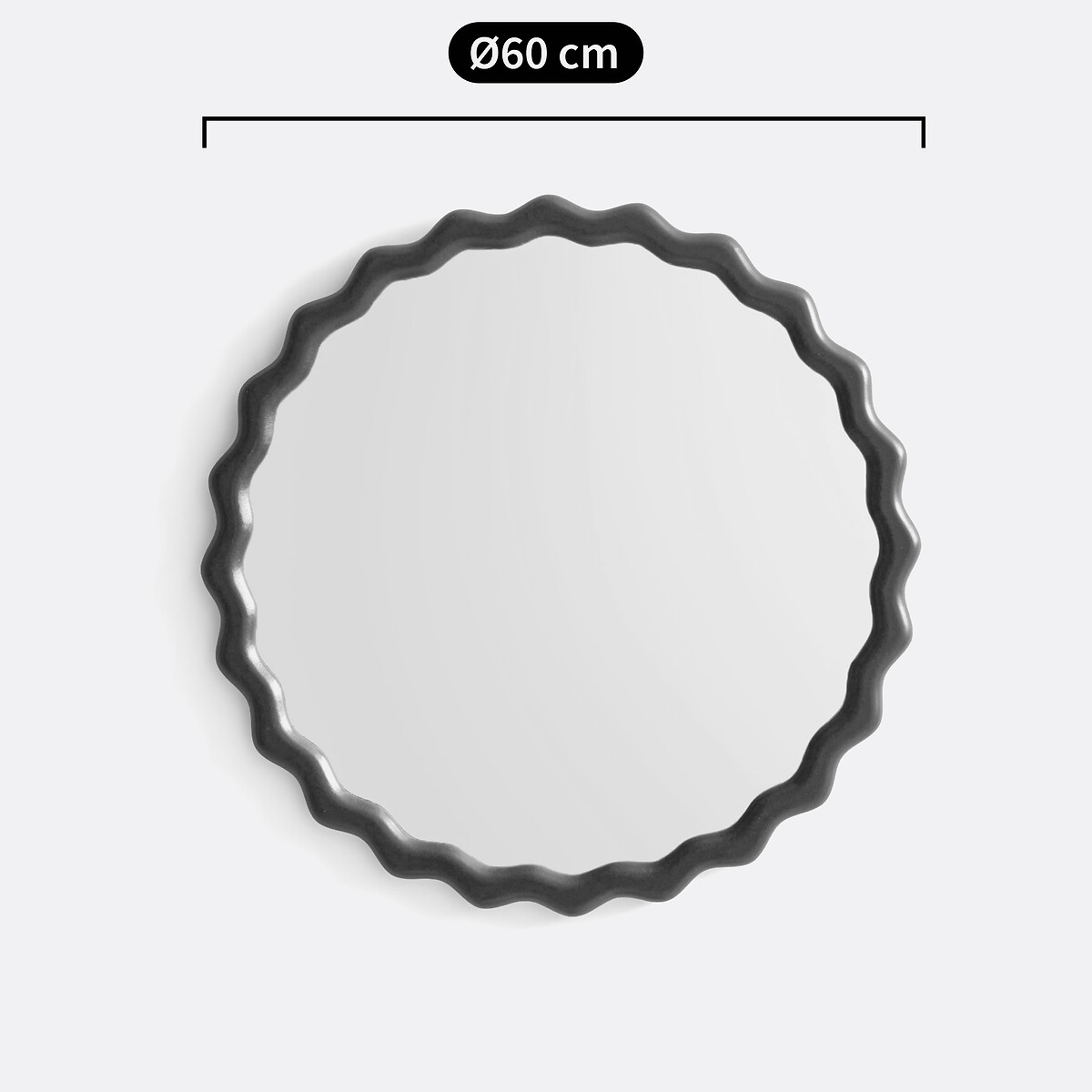 LA REDOUTE INTERIEURS<br>Espelho Gegolfde Ø60 cm, Nadima
