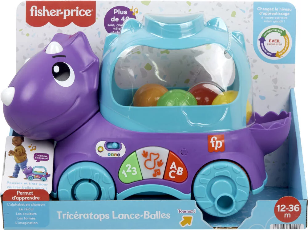 FISHER PRICE® - TRICERATOPS LANCE BALLES