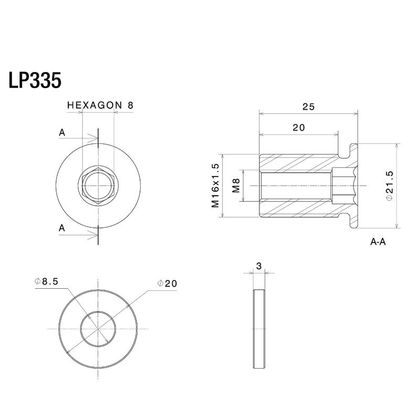 Protection levier Rizoma - Adaptateur proguard