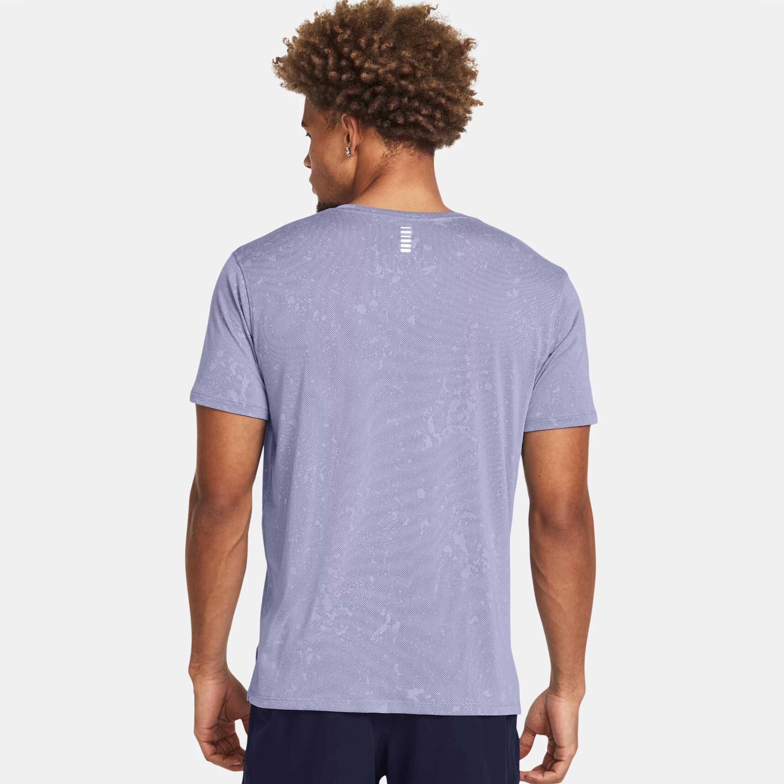 Under Armour Streaker Splatter SS Maillot De Course Hommes - Violet