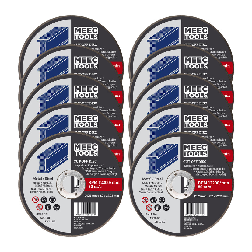 Kappeskiver 10-pk Ø125 mm