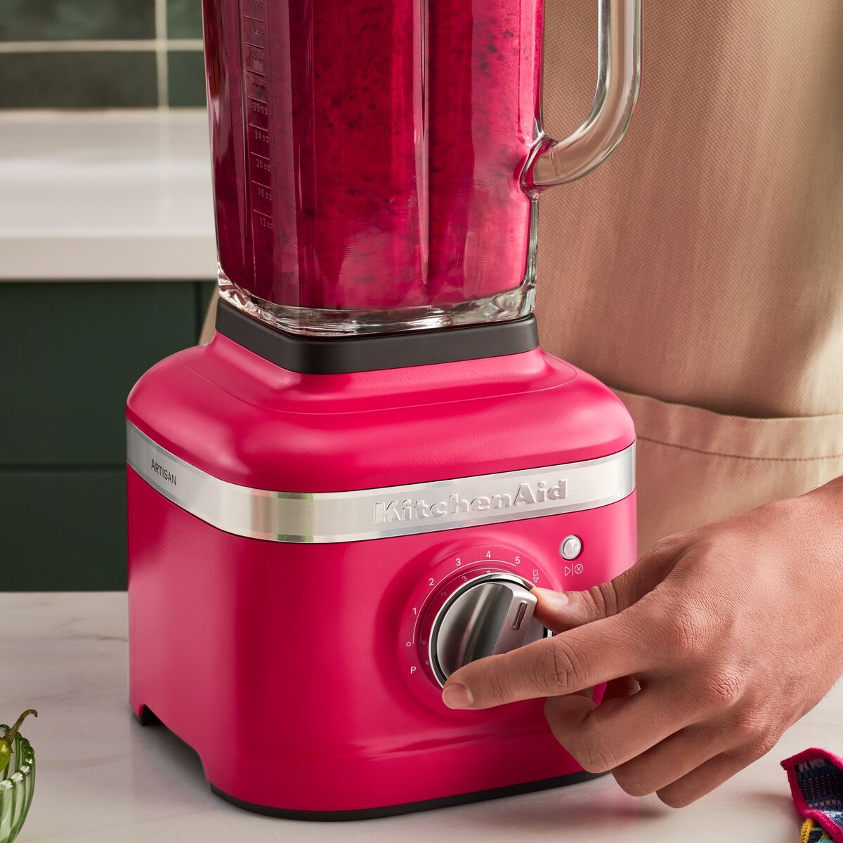 Artisan K400 blender, hibicus