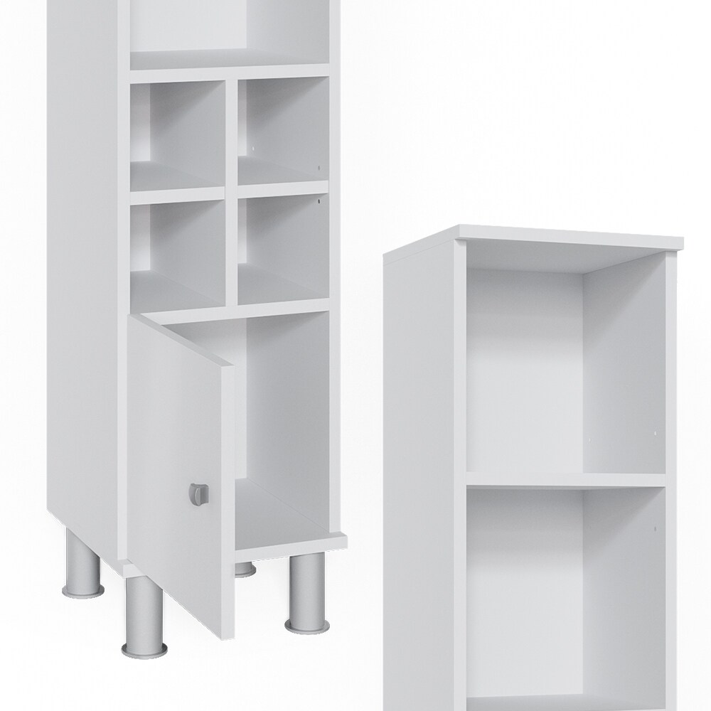 Vicco Badschrank Fynn Midischrank 7 Fächer Hochschrank Badezimmerschrank Bad