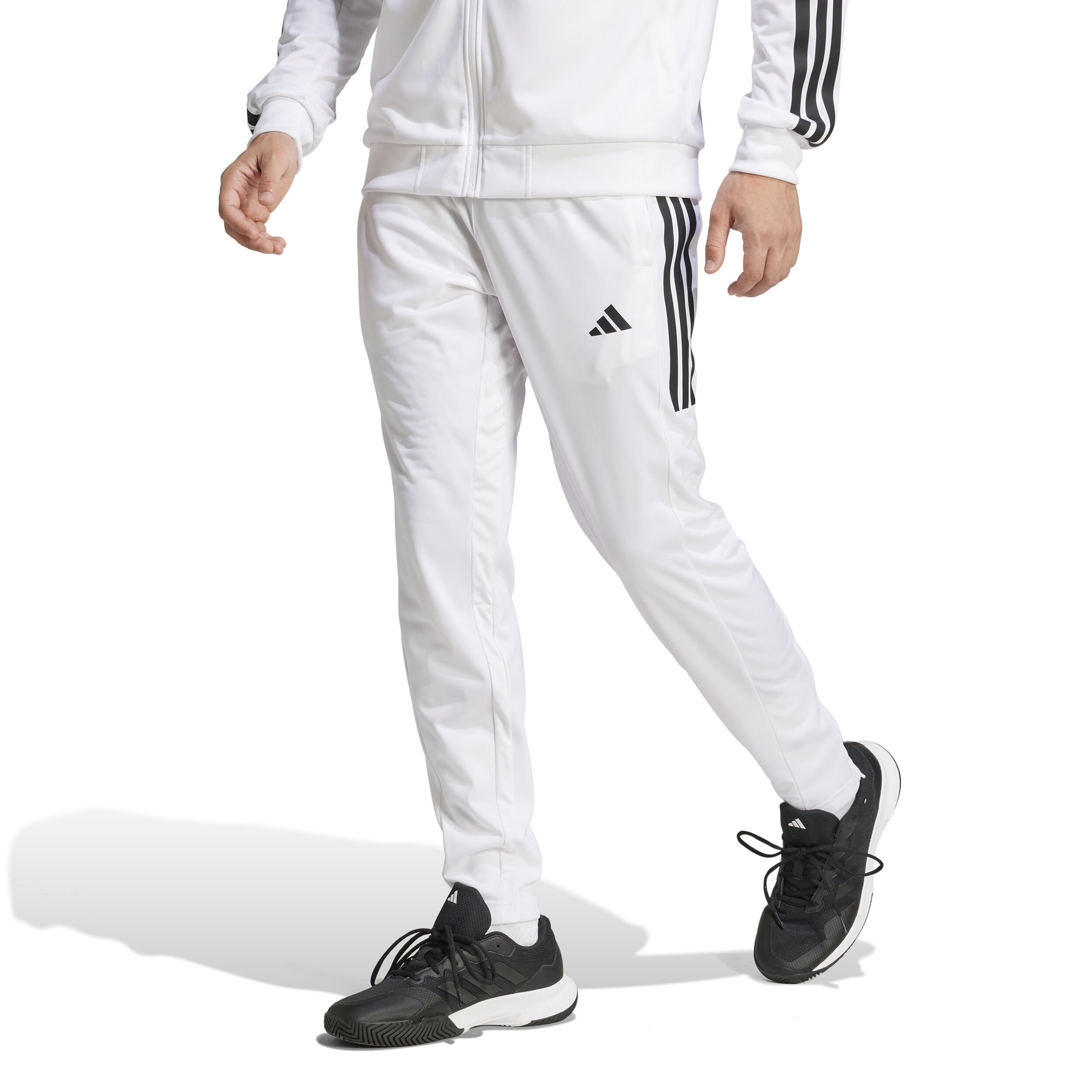 adidas 3 Stripes Knit Pantalon Survêtement Hommes - Blanc , Noir