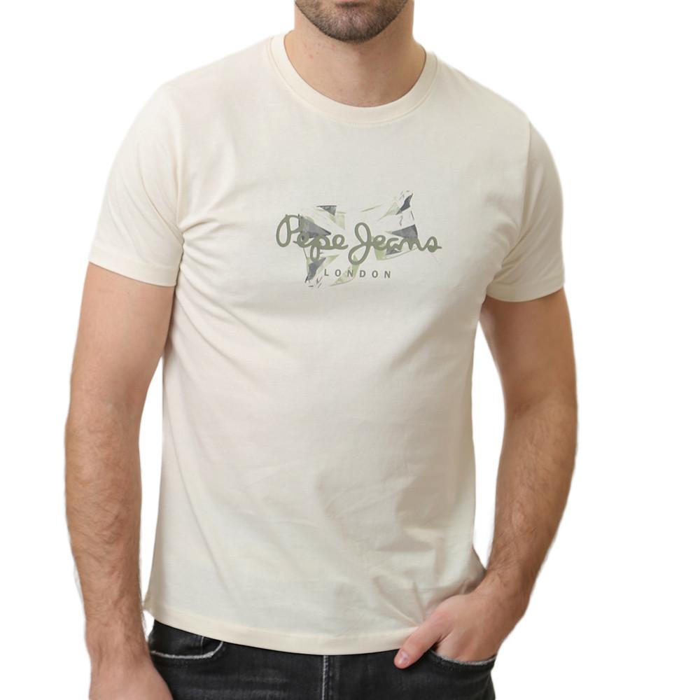 Pepe jeans T-shirt Écru Homme Pepe jeansCount