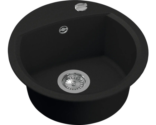 CENTA spoelbak Capella 45 470 x 490 mm zwart CAPELLA 45 BL