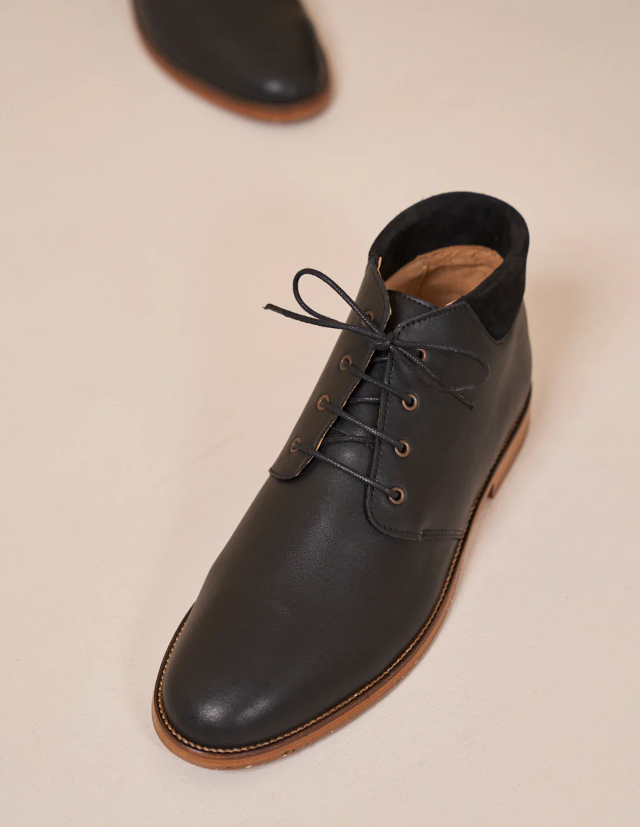 Bottines Gaultier - Cuir noir et suède
