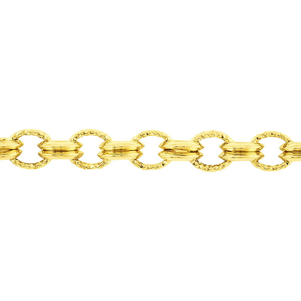 Bracelet Maille Or Jaune