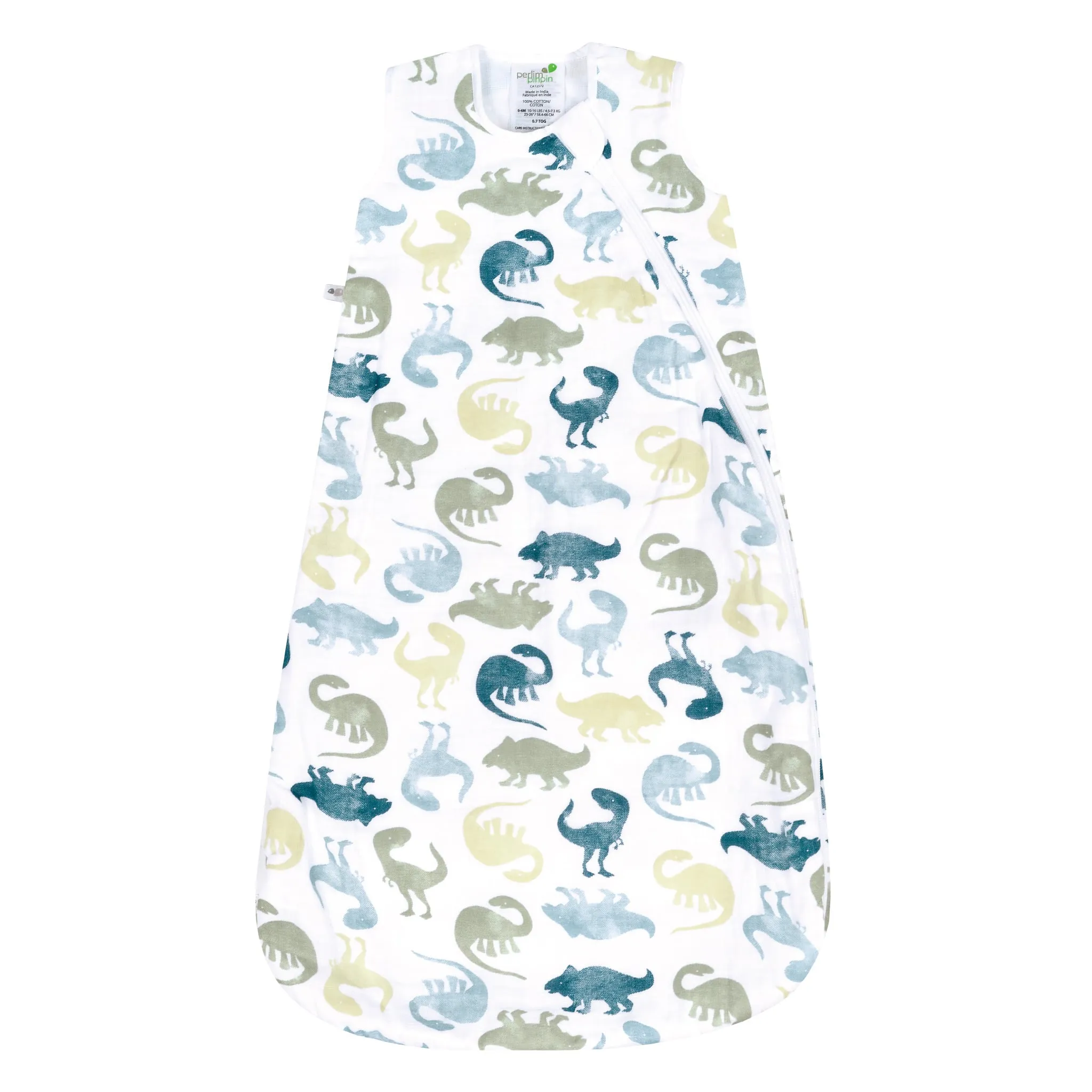 Perlimpinpin Sac de Nuit Mousseline Bambou 0-36mois - Dinos
