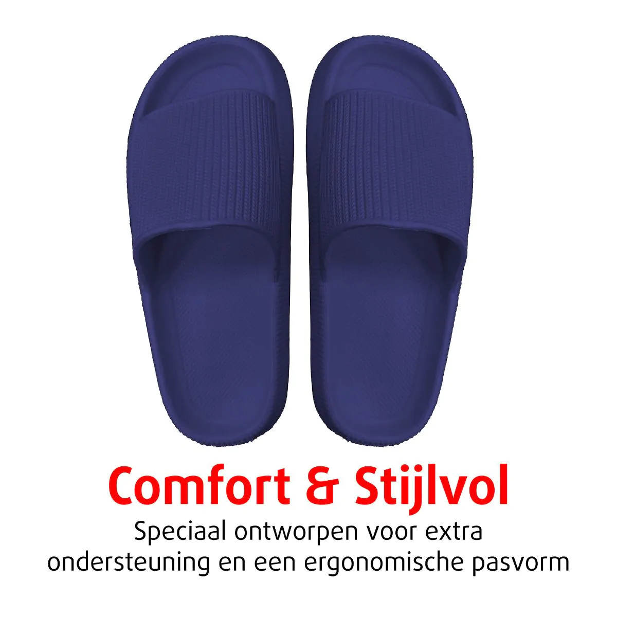 Orthopedische Zomer Badslippers (Donker blauw)