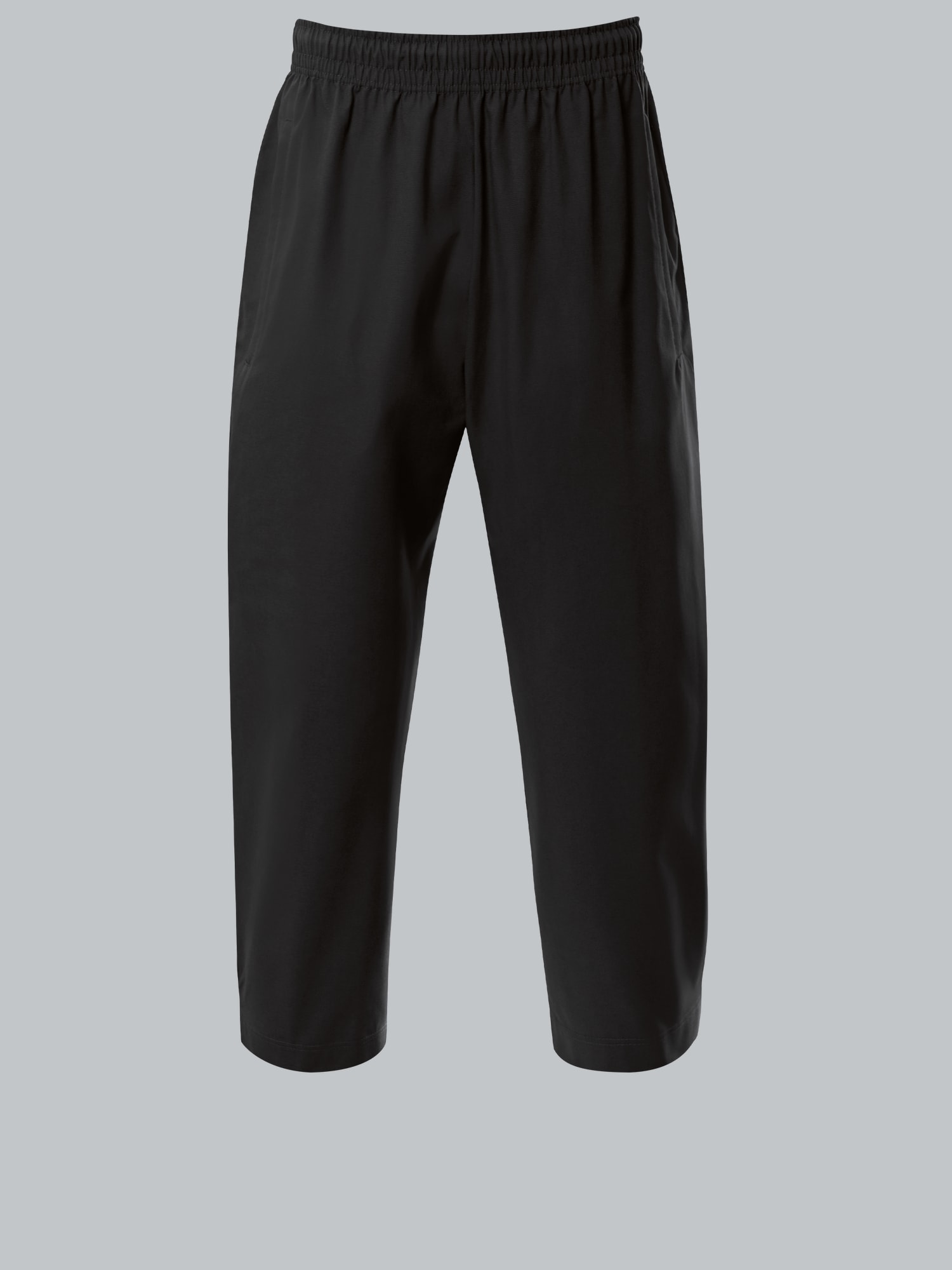 3/4 Freizeithose aus Baumwolle Schwarz