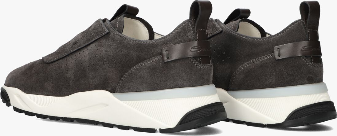 bruine santoni lage sneakers sue unlined runner