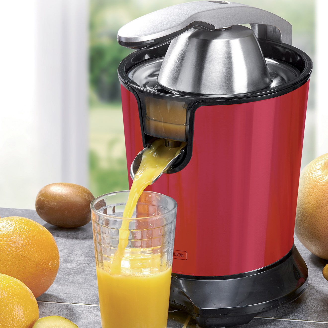 Kitchencook Presse-Agrume électrique rouge - 550 ml
