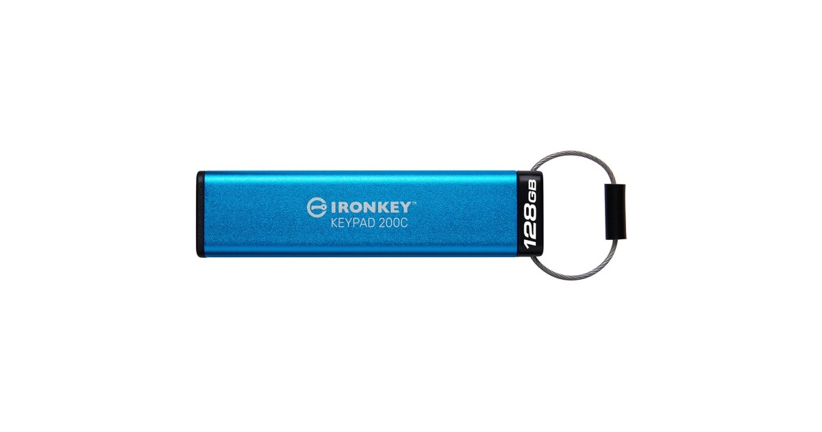 KingstonIronKey Keypad 200 128 GB usb-stick  (USB-C 3.2 (5 Gbit/s))