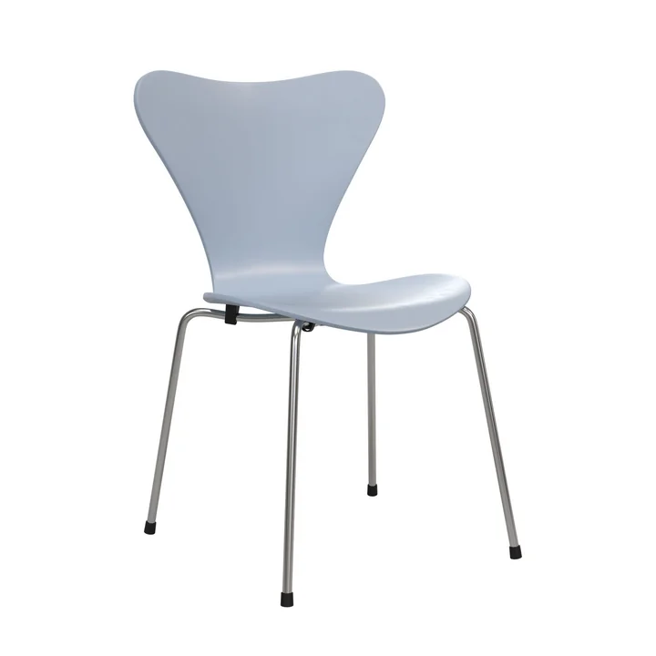 Fritz Hansen - Serie 7 Stuhl ungepolstert, verchromt / 7:14 AM violet (Special Edition 2025)