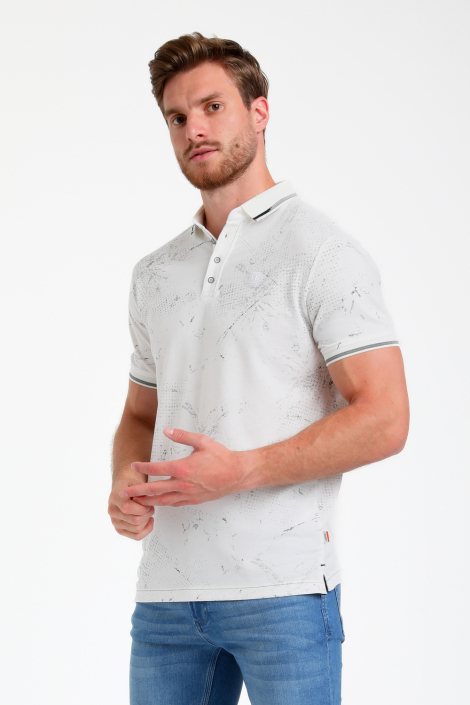 Gabbiano ecru heren polo