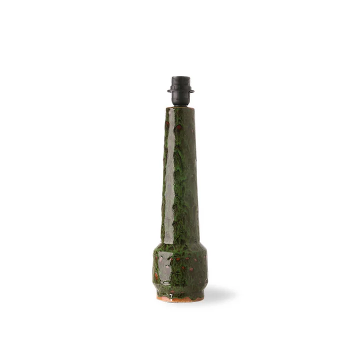 HKliving - Retro Tischleuchtenfuss, H 45 cm, lava green