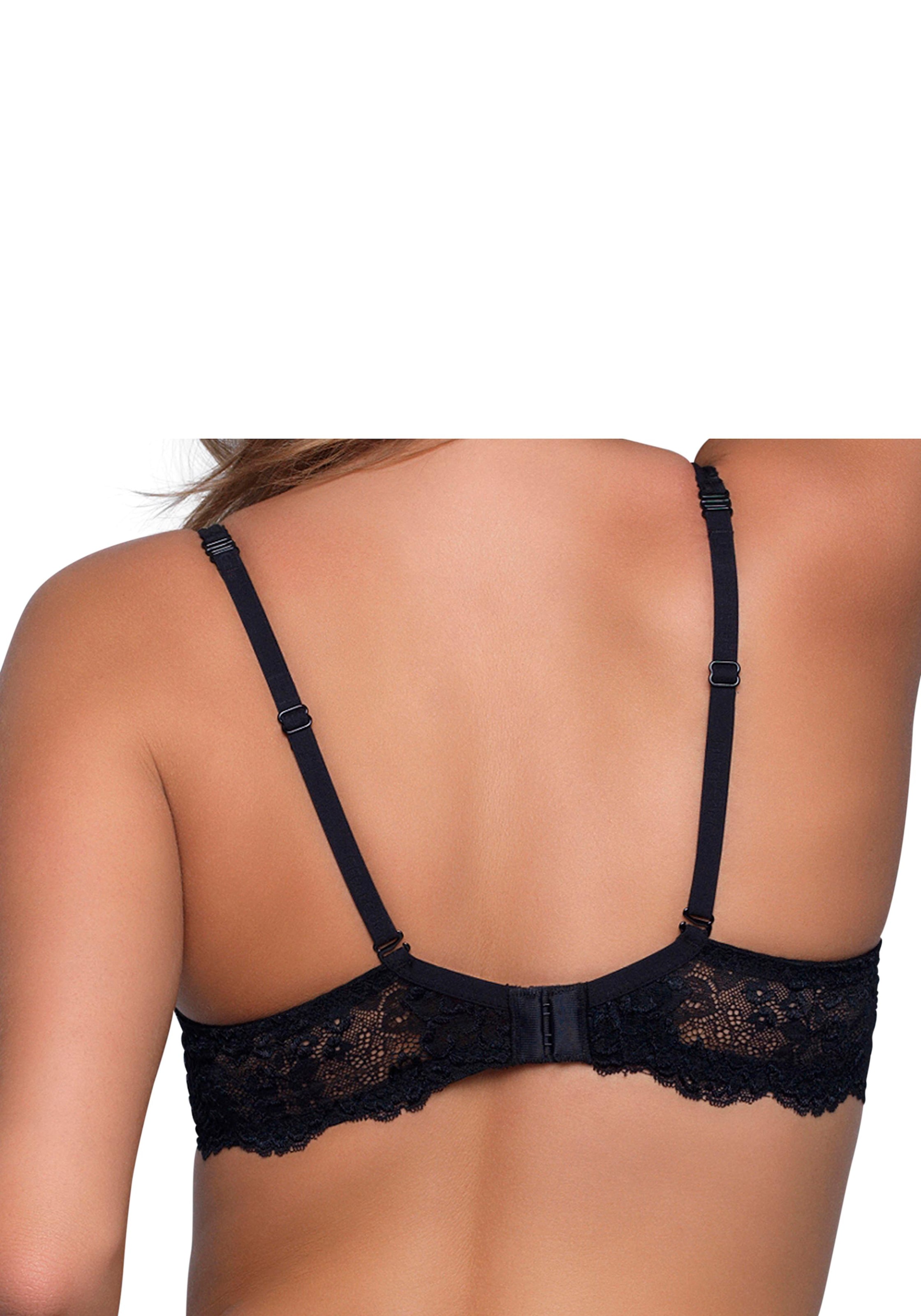 After Eden Push-up-BH »BOOST«, glatte Cups, Gelkissen, mit Bügel, mit Spitze, push up, feminin