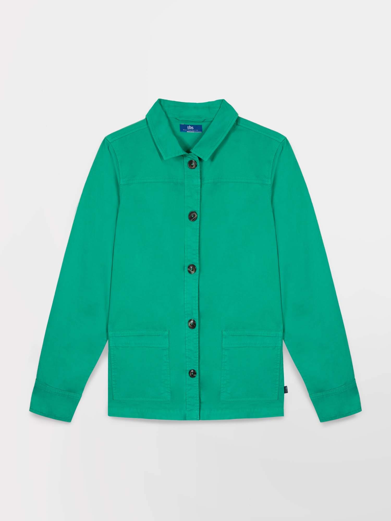 Veste Femme Légère Coton Stretch Vert