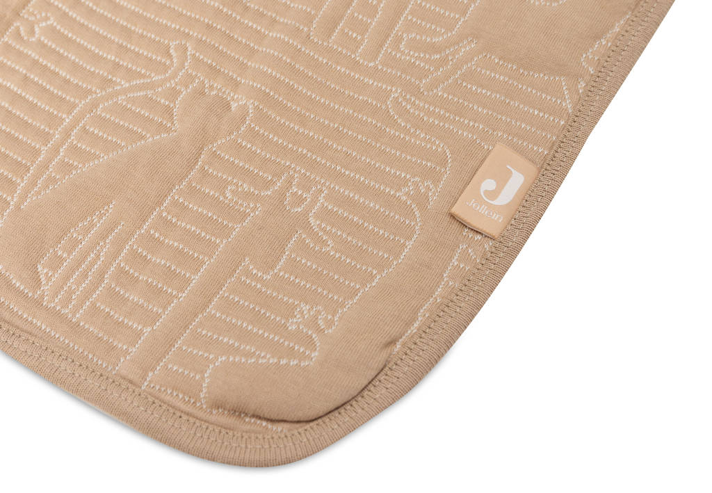reversible wiegdeken Jungle Jambo - Biscuit/Oatmeal