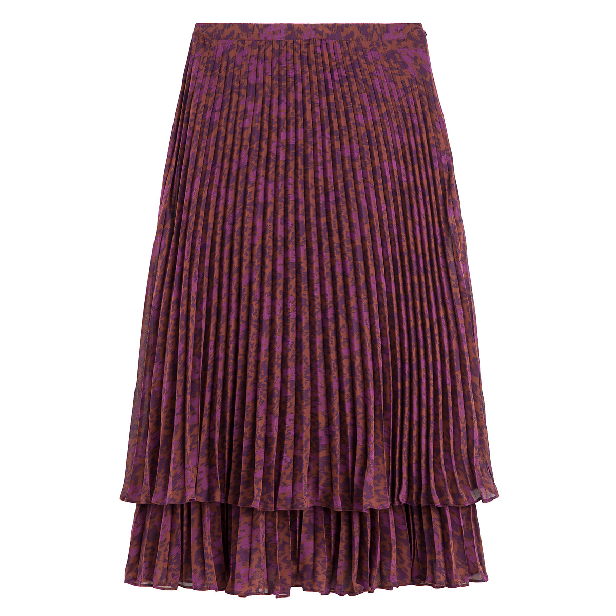 COLEÇÕES LA REDOUTE<br>Saia longa plissada estampada
