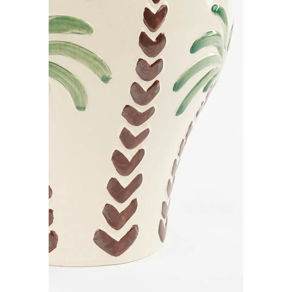 Mica Decorations Paradiso Vaas - H32 x Ø26 cm - Keramiek - Off-white