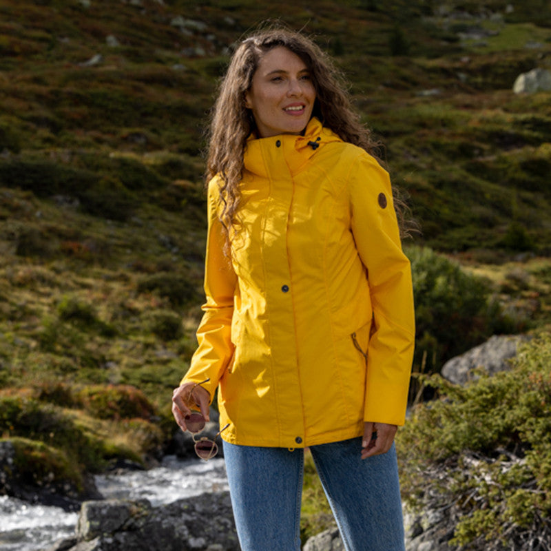 Frauen Regenjacke Lorena lemon chrome
