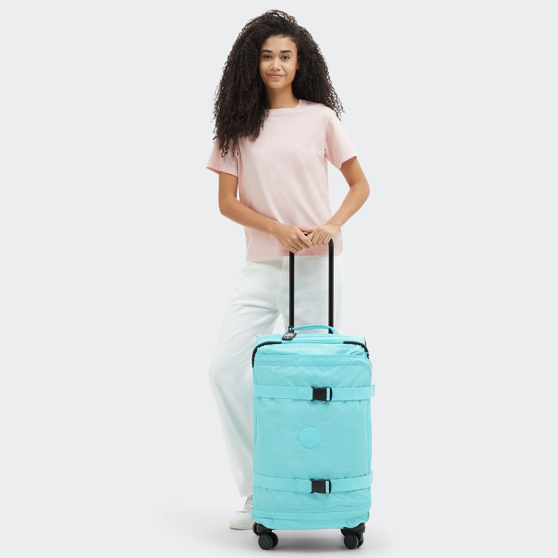 SPONTANEOUS M Valise de taille moyenne à 4 roues - Deepest Aqua
