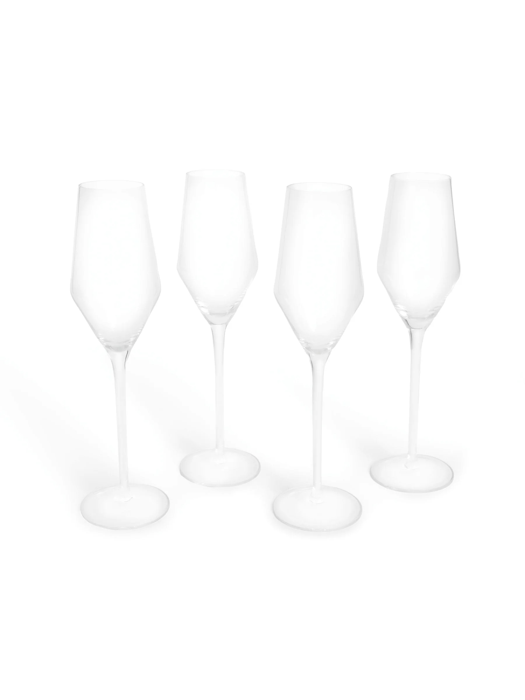 MADE.COM Set of 4 Velma Crystal Champagne Flutes