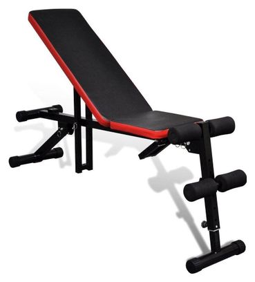 Banc de musculation multipositions Réglable sport fitness musculation 0702051