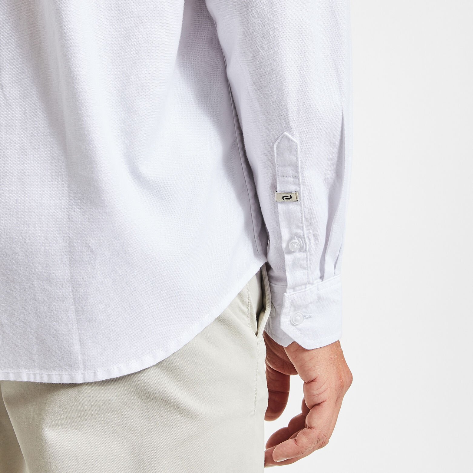 Chemise oxford unie 'le parfait by JULES' coton bi Blanc