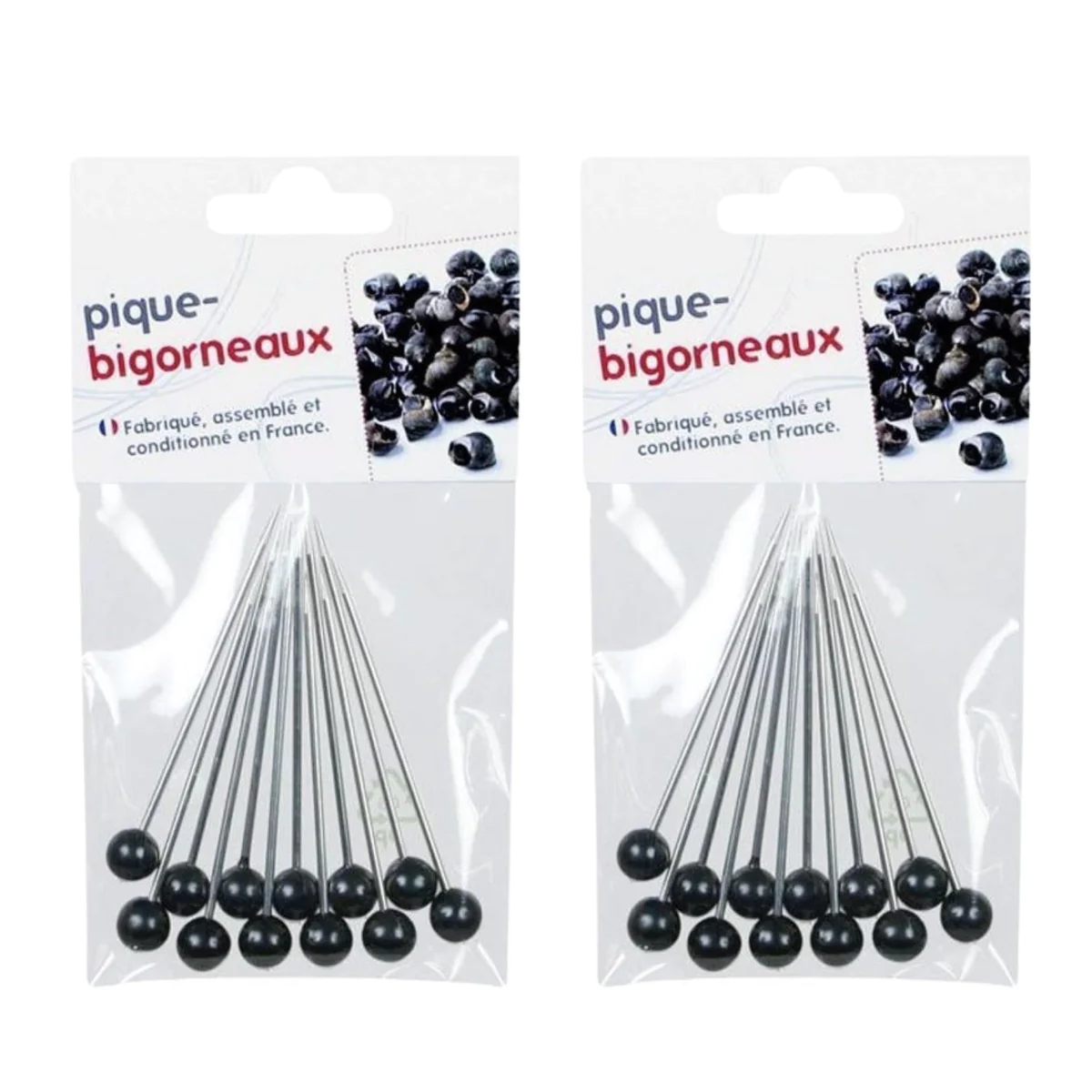 24 piques à bigorneaux à embout noir Chevalier diffusion