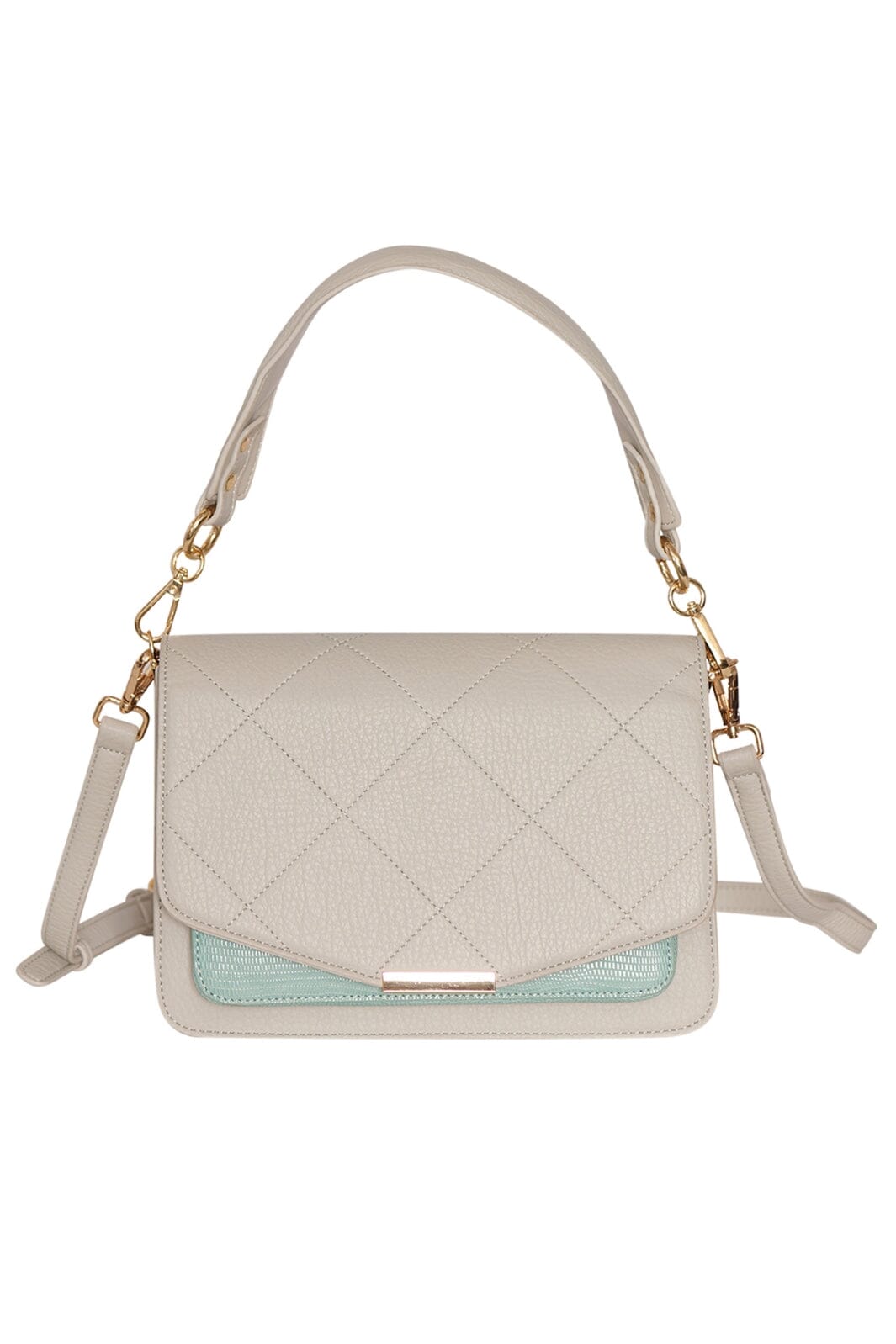 Noella Blanca Multi Compartment Bag 1003 mint lizard grey