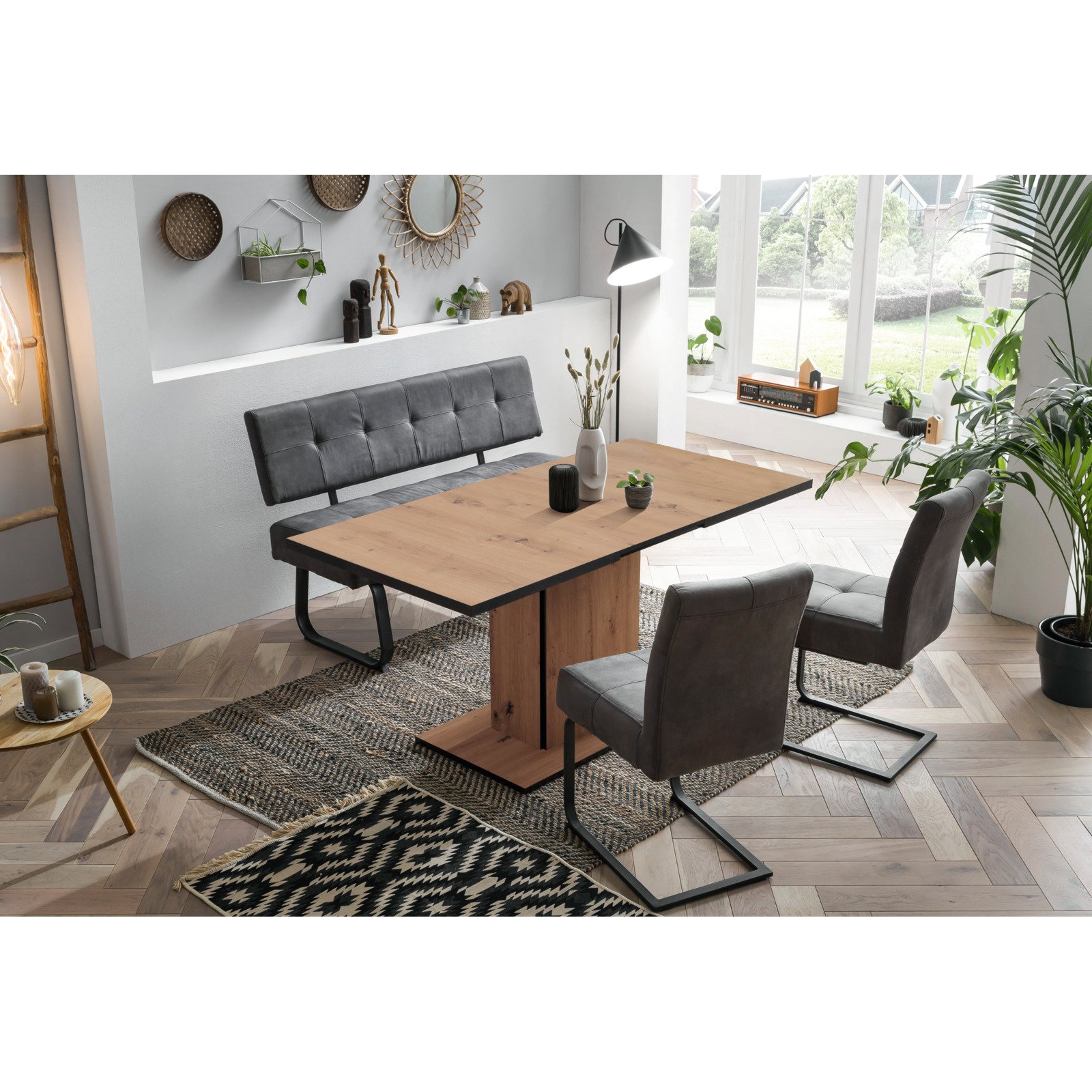 Tisch Ariana Dekor Eiche Artisan 120/160 x 76 x 80 cm